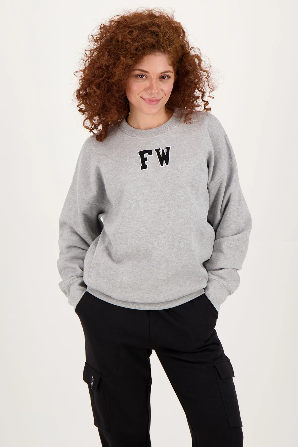 FW Round-Neck Sweater Grey