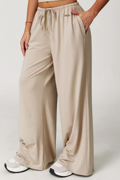 Serena Wide Leg Pants Ecru