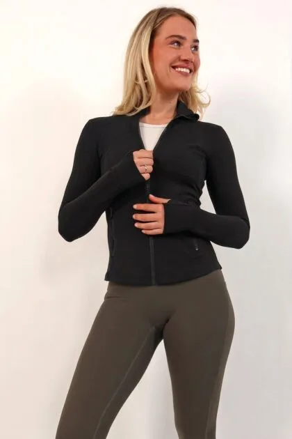 Power Zip Jacket Black