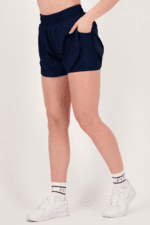 Navy short front